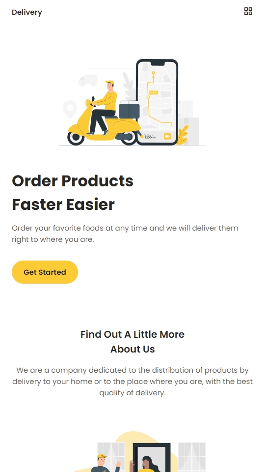 ExpressGo Delivery Mobile View