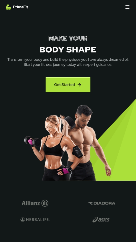 IronPulse Fitness Mobile View