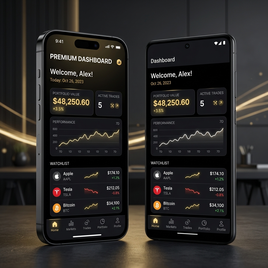 Mobile App Development Mockup